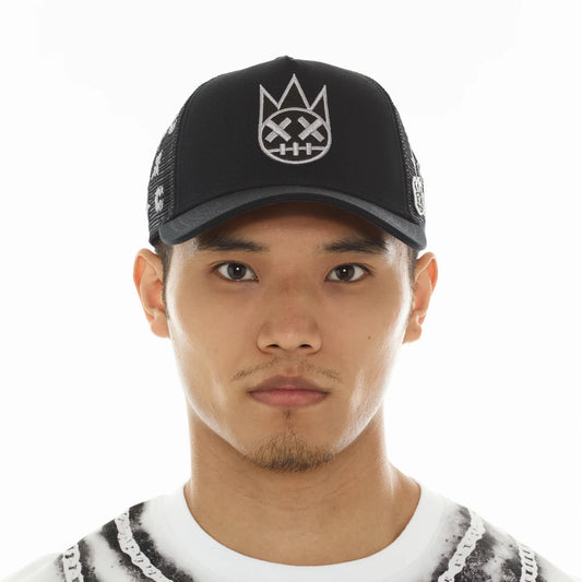 Cult's Repeat Pattern Monochromatic Hat In Black 626AC-CH80A