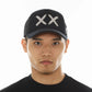 Cult's White Crystals Mesh Trucker Hat "XX" Logo In Black/White  626AC-CH81A
