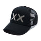 Cult's White Crystals Mesh Trucker Hat "XX" Logo In Black/White  626AC-CH81A