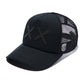 Cult's Black Crystals Mesh Trucker Hat "XX" Logo In Black/Black 626AC-CH82A