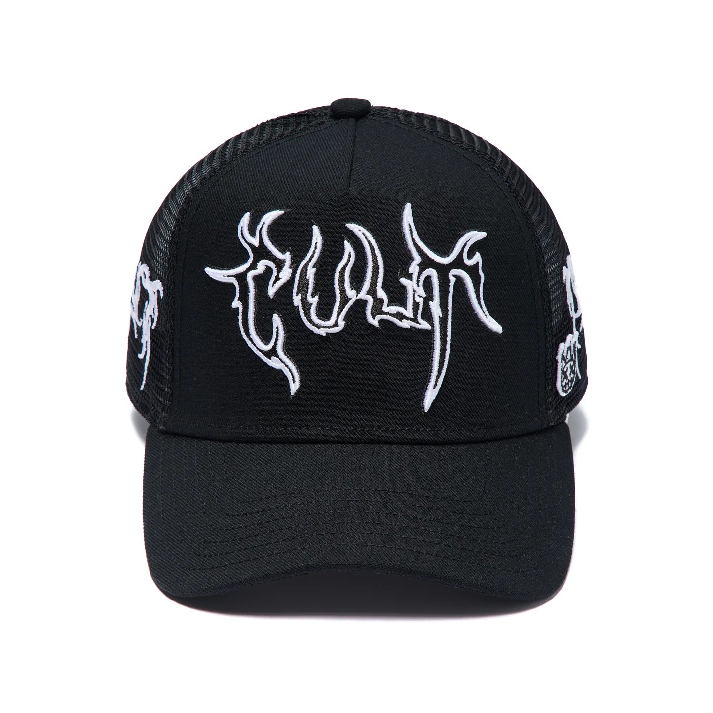 Cult's Mesh Back Trucker Hat "Raven" In Black 626AC-CH83A