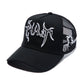 Cult's Mesh Back Trucker Hat "Raven" In Black 626AC-CH83A