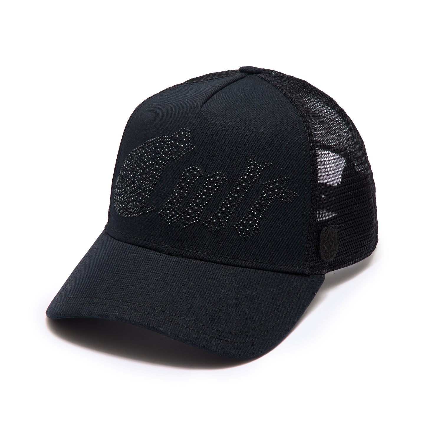 Cult's Metal Studs Mesh Back Trucker Hat In Black  626AC-CH91A