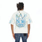 Cult's Oversized Short Sleeve Crew Neck Tee "Stars" 260 Grams In Winter White  626B10-K28A
