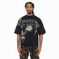 Cult's Oversized Short Sleeve Crew Neck Tee "Money On My Mind" 260 In Black 626B7-K36A