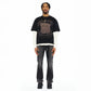 Cult's Long Sleeve Layered Thermal Tee "Rock N Roll Saved My Soul" In Black  626B8-LST72A