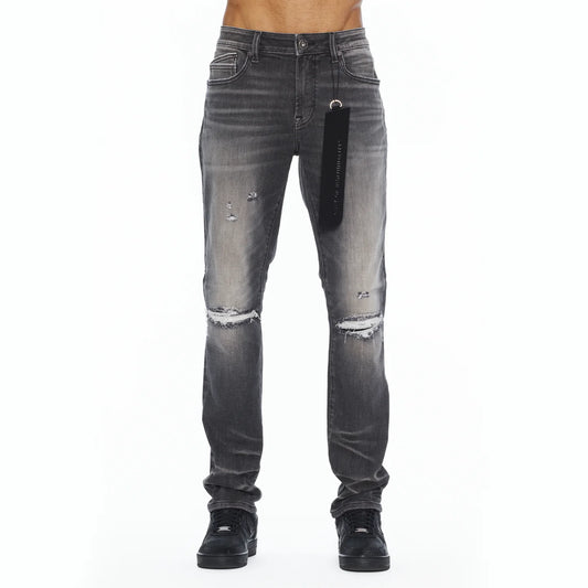 Cult's Rocker Slim Straight 602 Jeans In Charcoal  626B8-RS02R