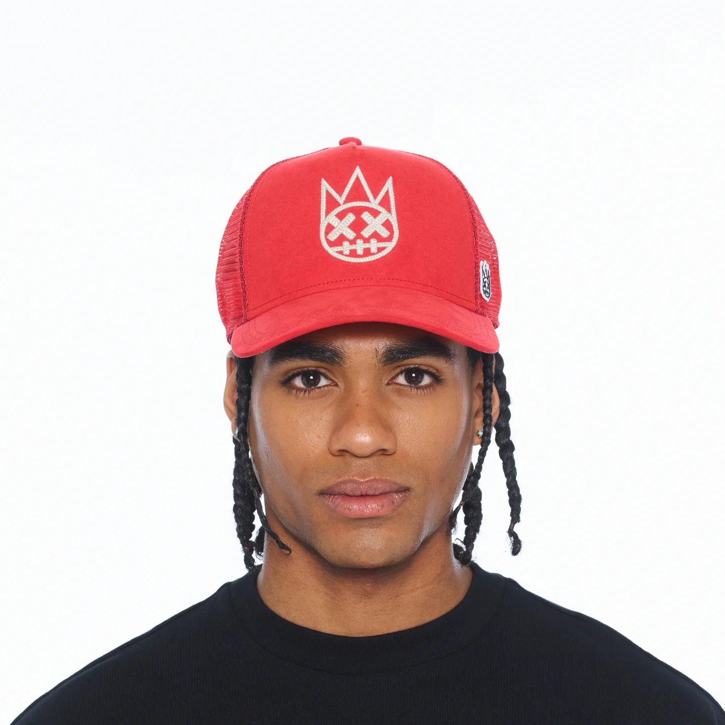 Cult's Logo Mesh Back Trucker Hat In Racing Red 626BC-CH38A