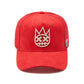 Cult's Logo Mesh Back Trucker Hat In Racing Red 626BC-CH38A