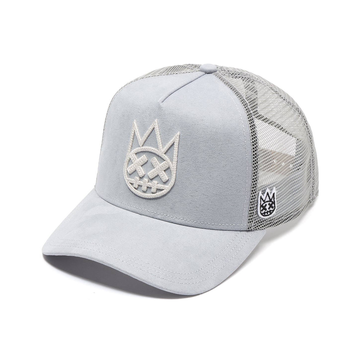 Cult's Logo Mesh Back Trucker Hat In Grey SKU: 626BC-CH43A