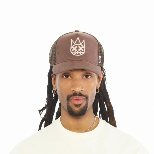 Cult's Logo Mesh Back Trucker Hat In Pinecone 626BC-CH44A