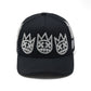 Cult X El Alfa A Frame Hat "Multi Crystal Logo" In Black 626BC-CH52A
