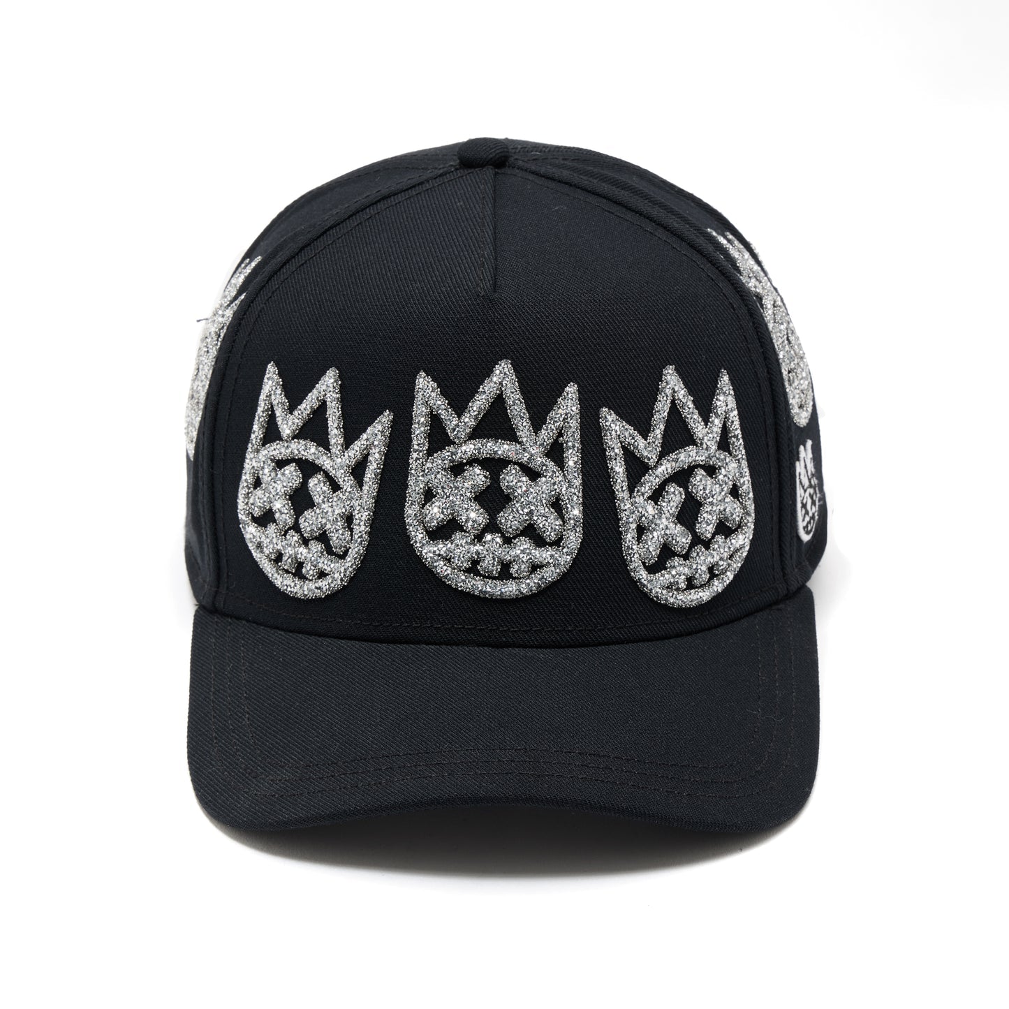 Cult X El Alfa A Frame Hat "Multi Crystal Logo" In Black 626BC-CH52A