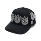 Cult X El Alfa A Frame Hat "Multi Crystal Logo" In Black 626BC-CH52A