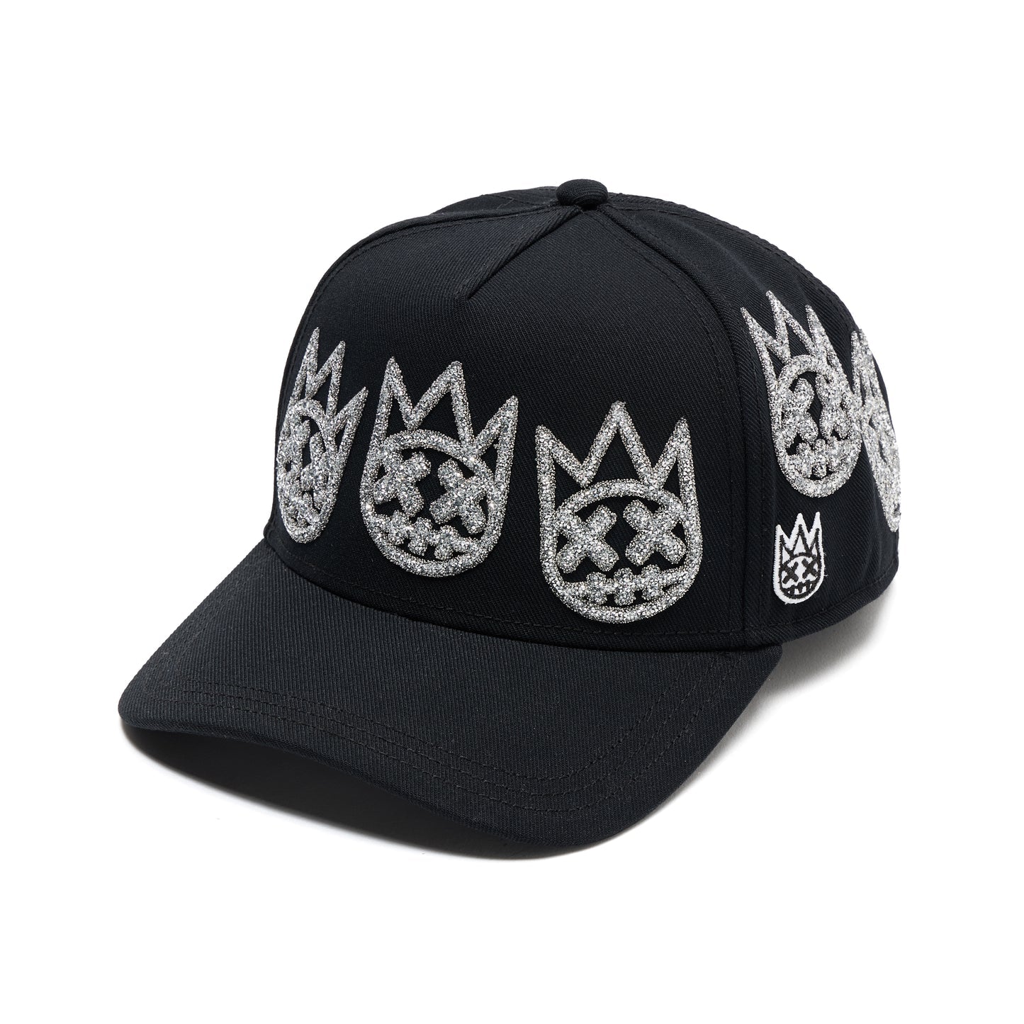 Cult X El Alfa A Frame Hat "Multi Crystal Logo" In Black 626BC-CH52A