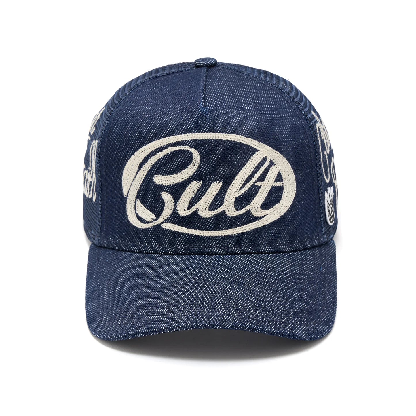 Cult's Mesh Back Trucker Hat "Community" In Raw  626BC-CH53A