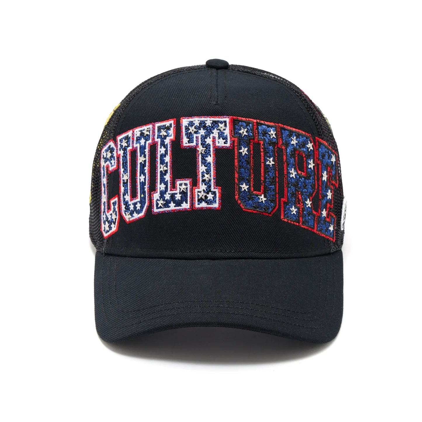 Cult's Mesh Back Trucker Hat "Culture" In Black  626BC-CH55A