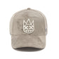 Cult's Mesh Back Logo Trucker Hat "Velour" In Charcoal Grey  626BC-CH72A
