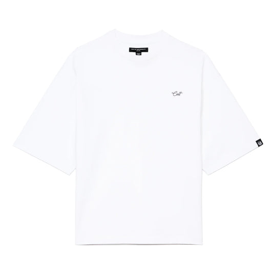 Cult's Oversized Short Sleeve Crew Neck Tee In White 626BC-K95A