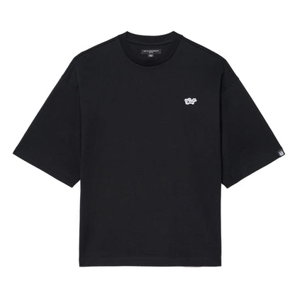 Cult's Oversized Short Sleeve Crew Neck Tee In Black  626BC-K97A