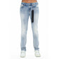 Cult's Punk Super Skinny 601 Jeans In Cyan 626BC-SS01F