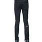 PUNK SUPER SKINNY PREMIUM STRETCH BLACK JEANS