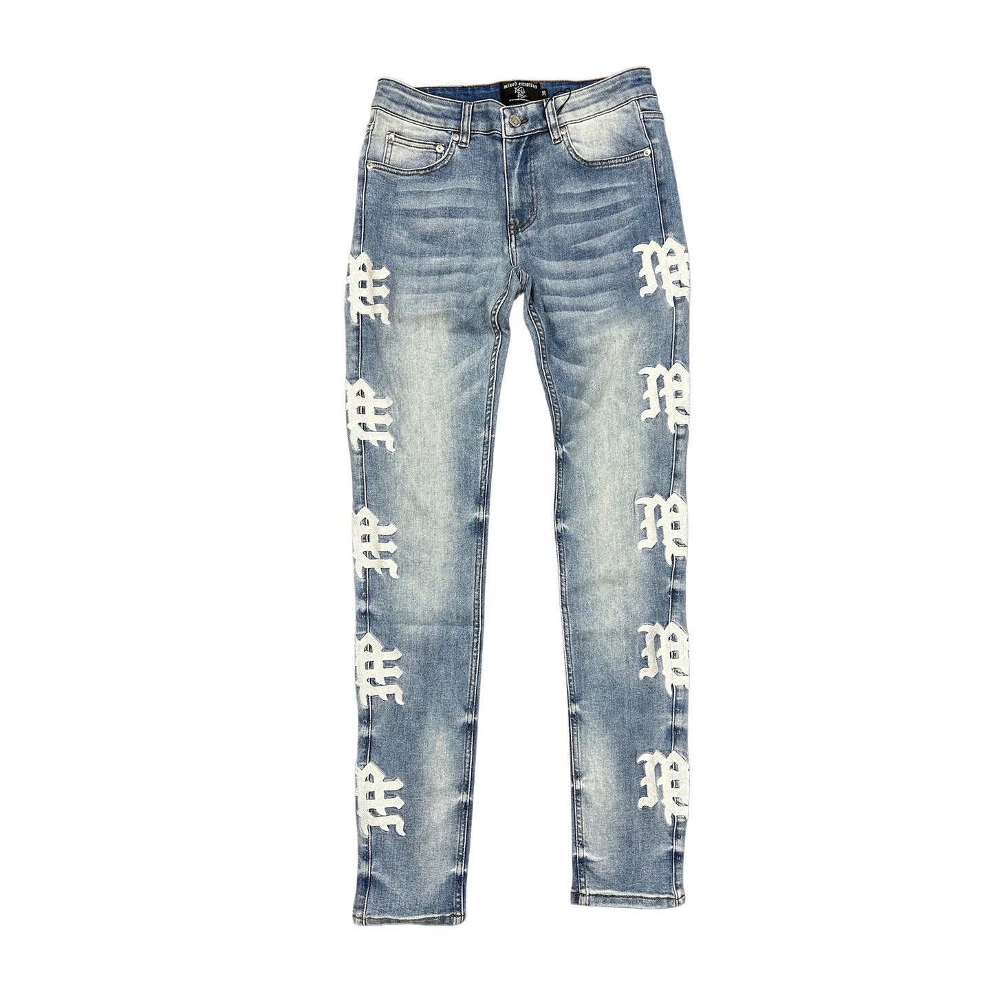 MIXED EMOTION / Denim Monogram Blue Wash