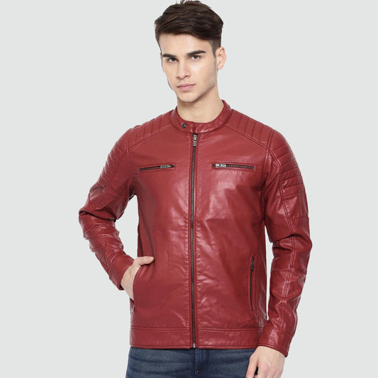 Royal 7evenMen’s Leather Jacket