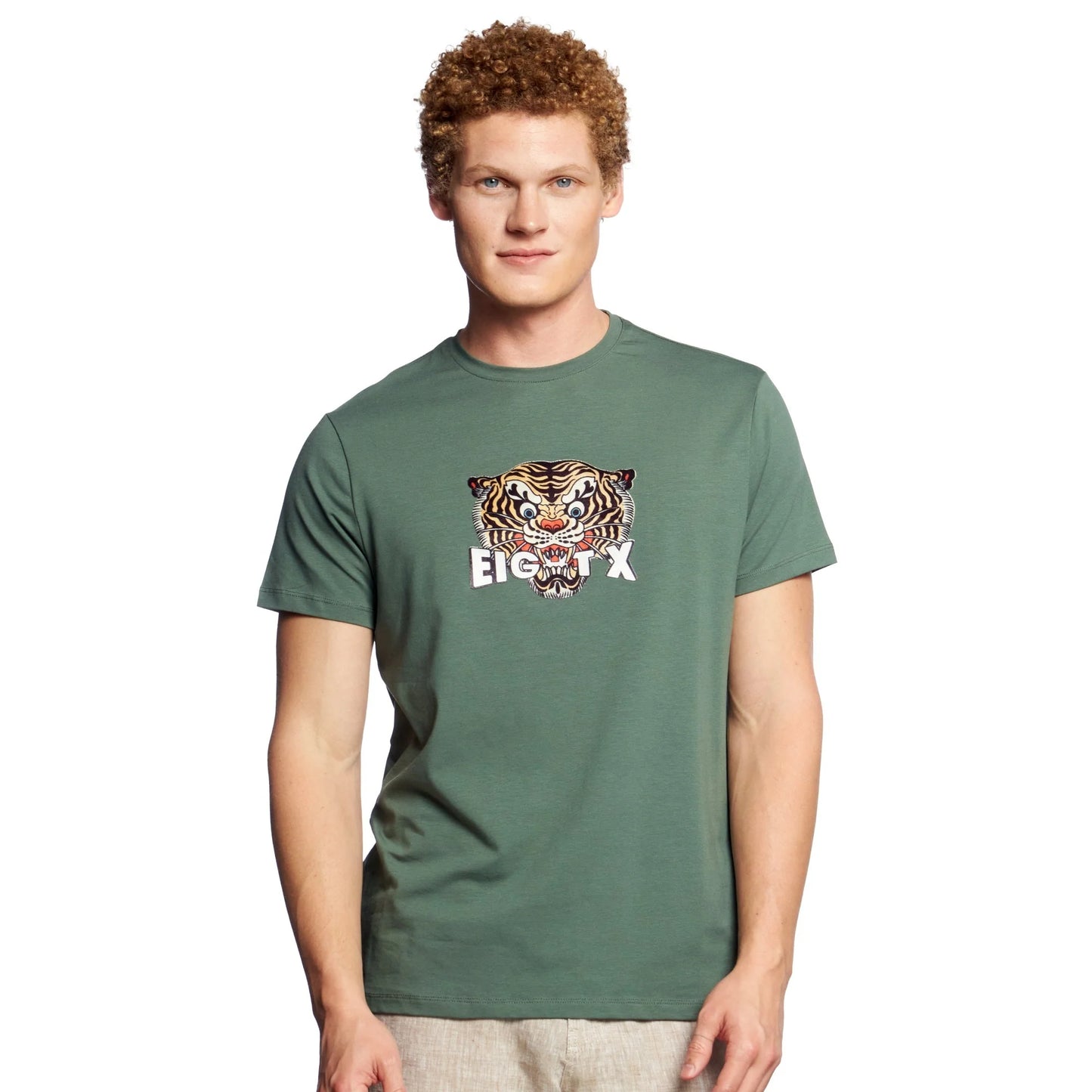 Eight X Feline Graphic T-Shirt - Green