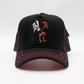 Rooster Trucker Black/Red Hat
