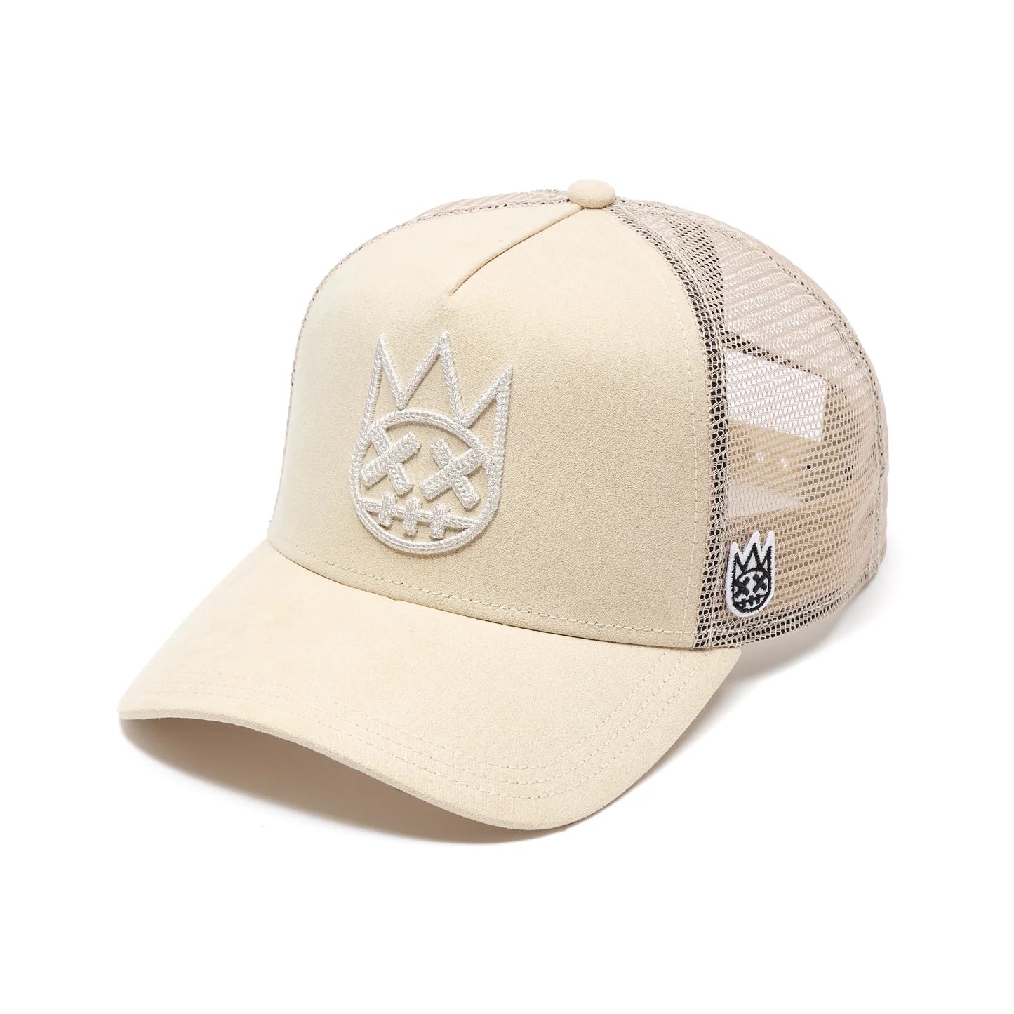 Cult's Logo Mesh Back Trucker Hat In Cream 626BC-CH37A