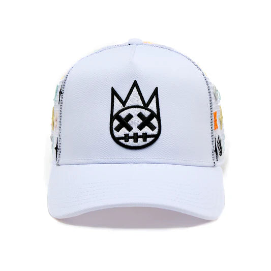 Cult's Cult Logo Pattern Hat in White Pattern 625AC-CH69B