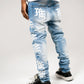 MIXED EMOTION / Denim Monogram Blue Wash