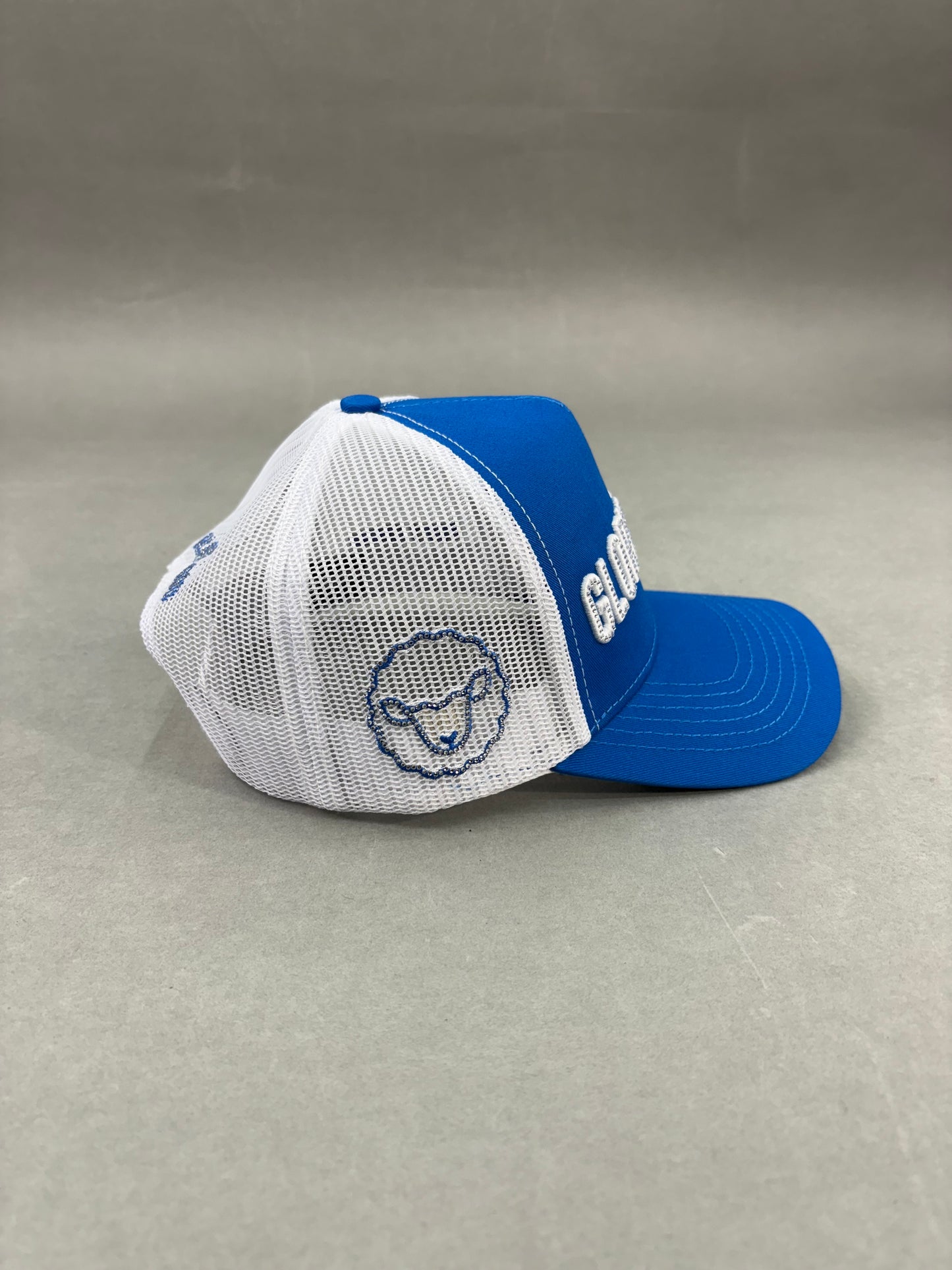 Glory of god hat azul turkeza y blanco