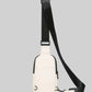 Mens rubberized crossbody WHITE