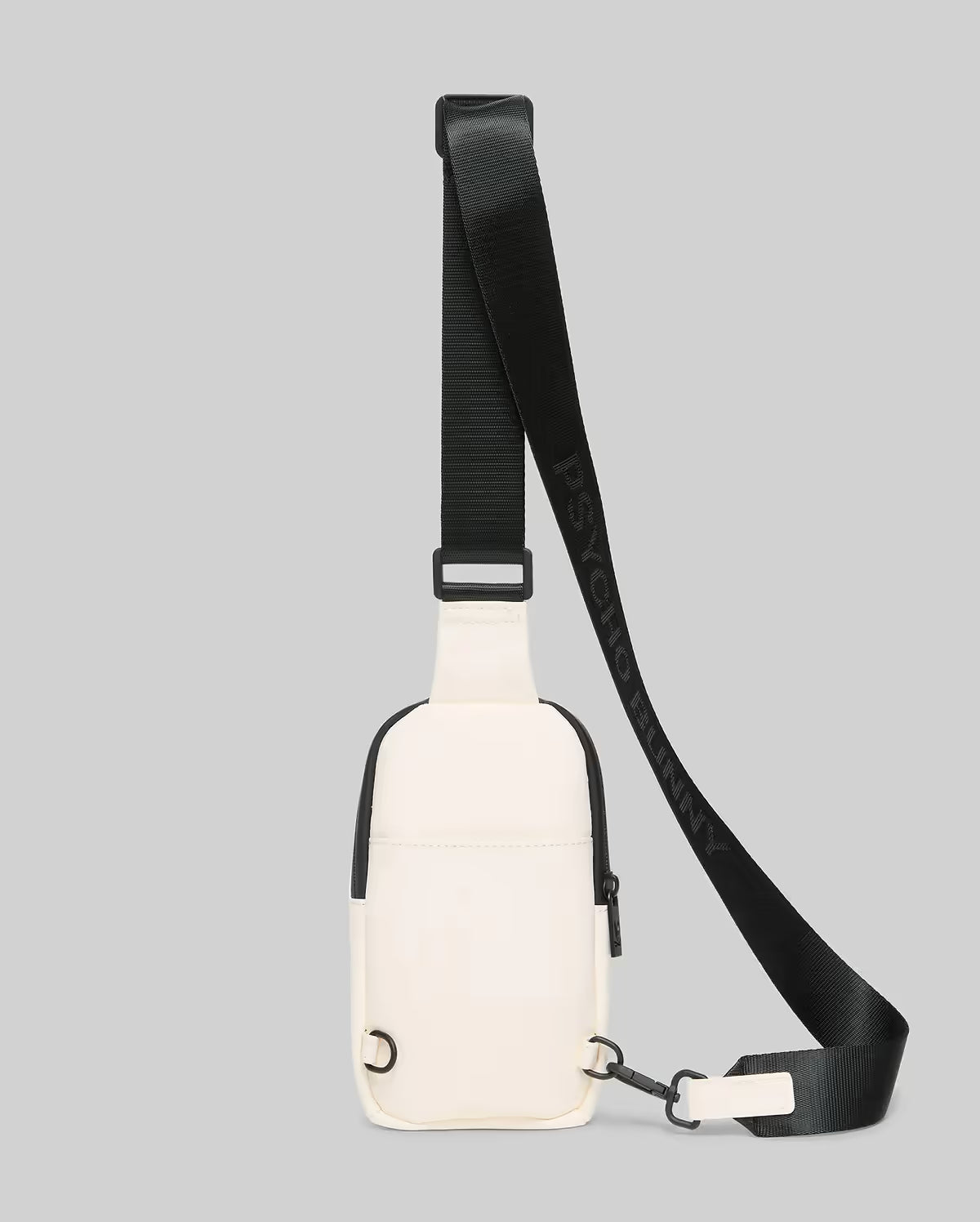 Mens rubberized crossbody WHITE