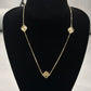 Delicate 14k Gold Floral Charm Vancleef  Necklace