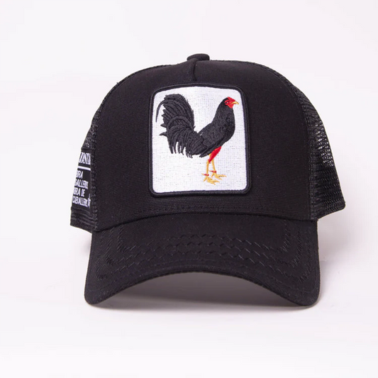 New Rooster Black trucker hat