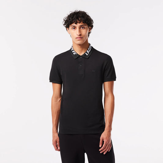 Men's Branded Slim Fit Stretch Piqué Polo