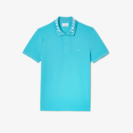 Men's Branded Slim Fit Stretch Piqué Polo