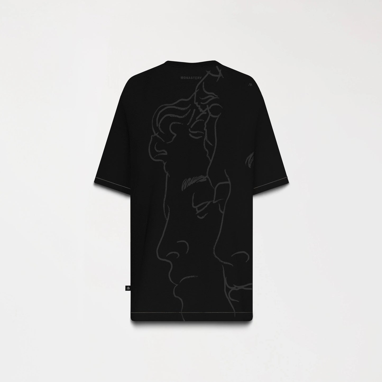 TERSIA T-SHIRT OVERSIZED MEN BLACK MONASTERY