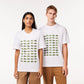 UNISEX RELAXED FIT ICONIC PRINT T-SHIRT Unisex - White - Lacoste - T-Shirts $41.99