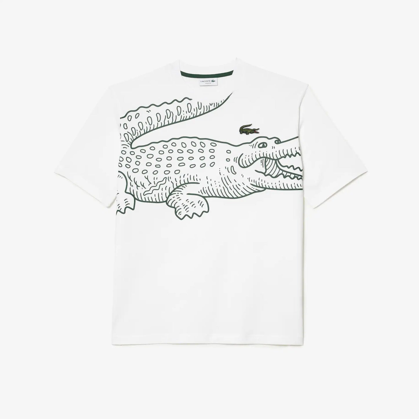 Men’s Crew Neck Loose Fit Crocodile Print T-Shirt