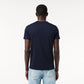 CREW NECK PIMA COTTON JERSEY T-SHIRT Men - Blue - Lacoste - T-Shirts