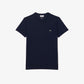 CREW NECK PIMA COTTON JERSEY T-SHIRT Men - Blue - Lacoste - T-Shirts