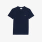 MEN'S V-NECK PIMA COTTON JERSEY T-SHIRT Men - Blue - Lacoste - T-Shirts