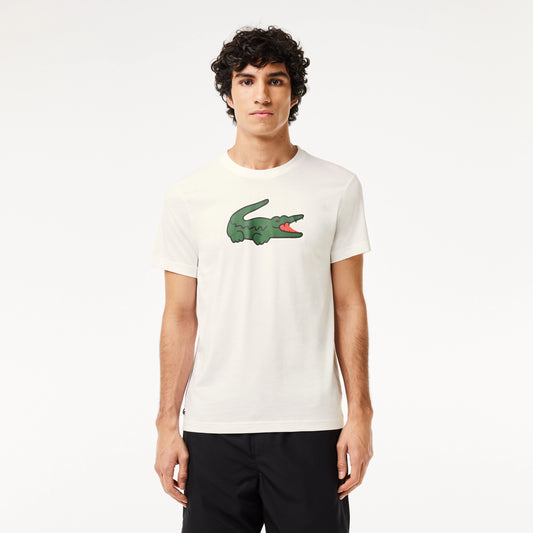 MEN'S SPORT ULTRA-DRY CROC PRINT T-SHIRT Men - White - Lacoste - T-Shirts