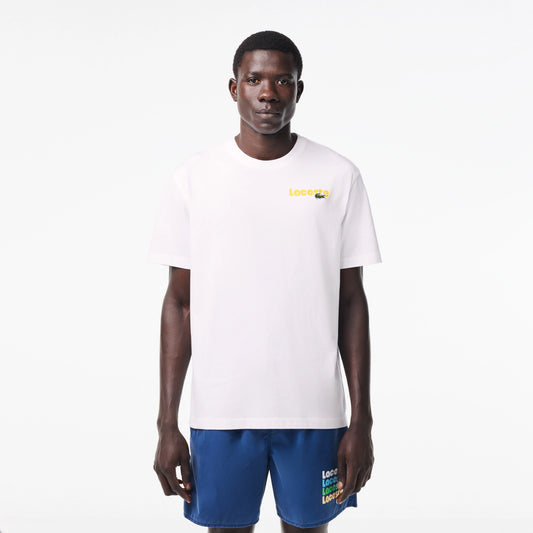 MEN'S WASHED EFFECT T-SHIRT Men - White - Lacoste - T-Shirts