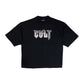 Cult's Oversized Heavyweight Boxy Short Sleeve Crew Neck Tee "Instruments" in Black 625B7-K20A-S