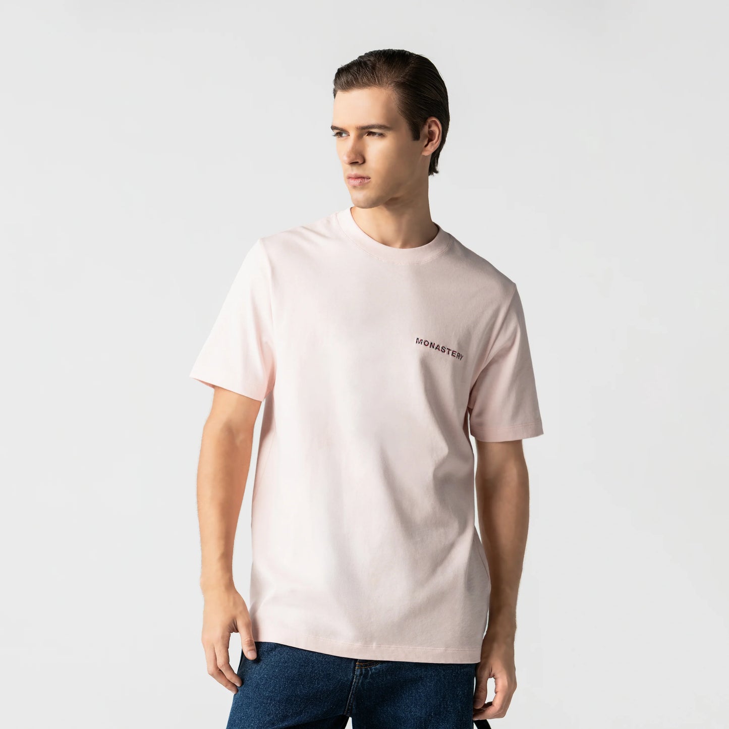 VIERSTURS T-SHIRT MEN PINK monastery